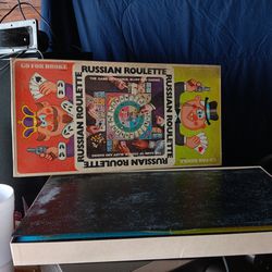 1976 Russian Roulette Board Game