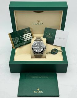 2010 Rolex SeaDweller 44mm 116660 men’s watch stainless steel black dial oyster bracelet ceramic bezel card tag booklet service card till 01.2027 - Fu