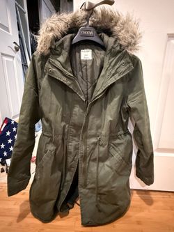 Women’s Dark Green Hooded Coat