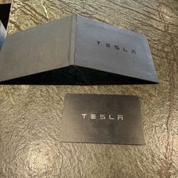 Tesla Key Card And Holder