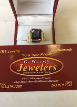 10 Kt gold & Amethyst ring