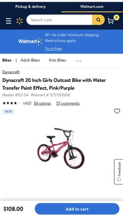 Dynacraft 20 inch girls outcast best sale bike