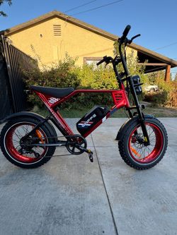 Red Electric Bike 32 MPH 1500W NFC Card