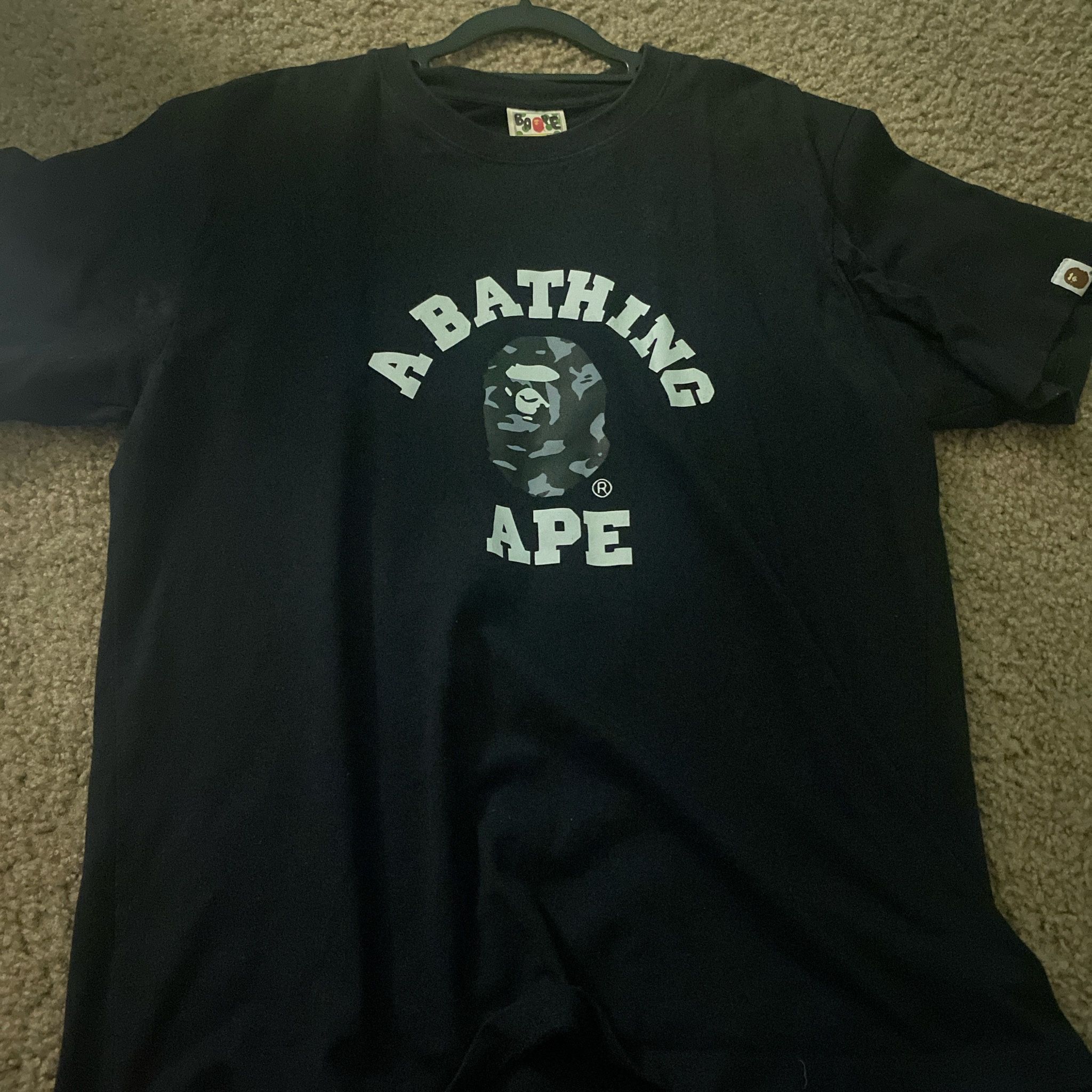 BLACK MEDIUM BAPE TEE 