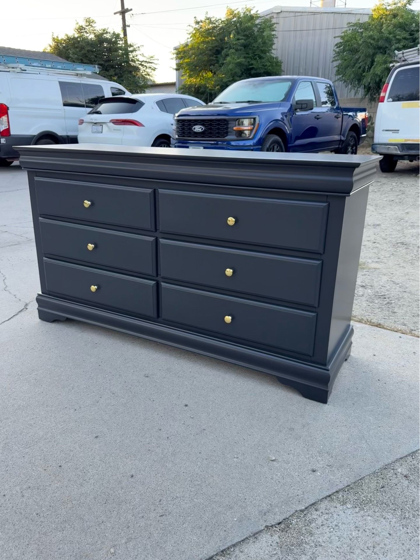 Charcoal Grey Dresser