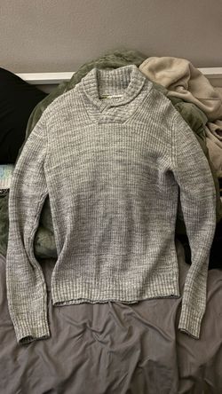 Light Gray H&M mens M Knit Pullover Sweater