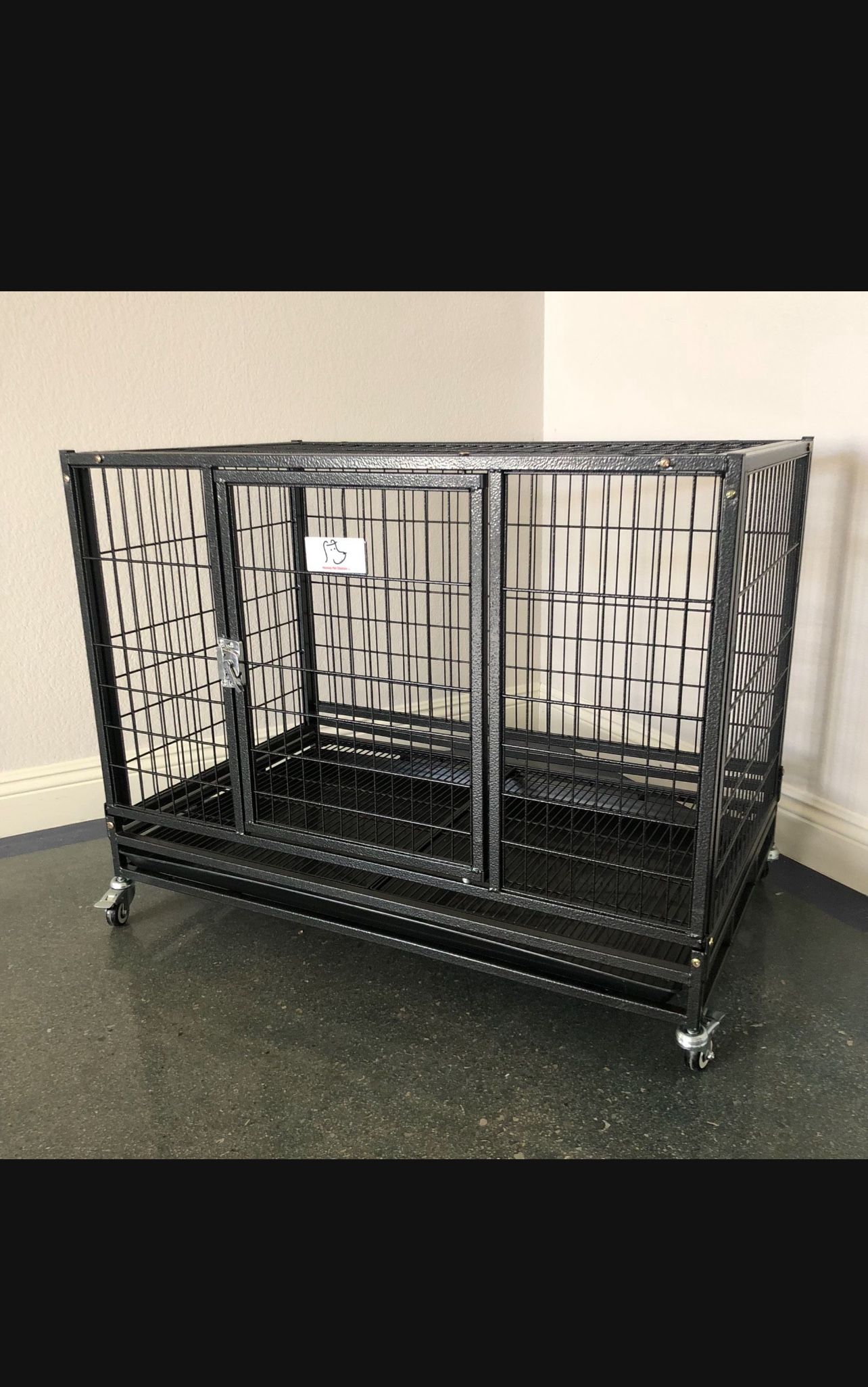 Dog Cage Kennel Size 37” Medium Folding New In Box