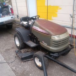 A Riding Lawn Mower Craftsman Works In Good Condition