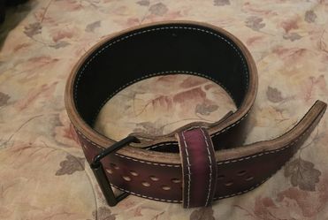 13 mm Thick 4" Hand Dyed Pioneer Cut Power Lifting Belt