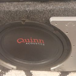 12 Inch QUINN ACOUSTICS SUB AND BOX 