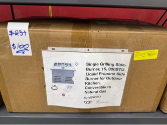 Single Grilling Side Burner – 15,000 BTU Propane Outdoor Kitchen Burner