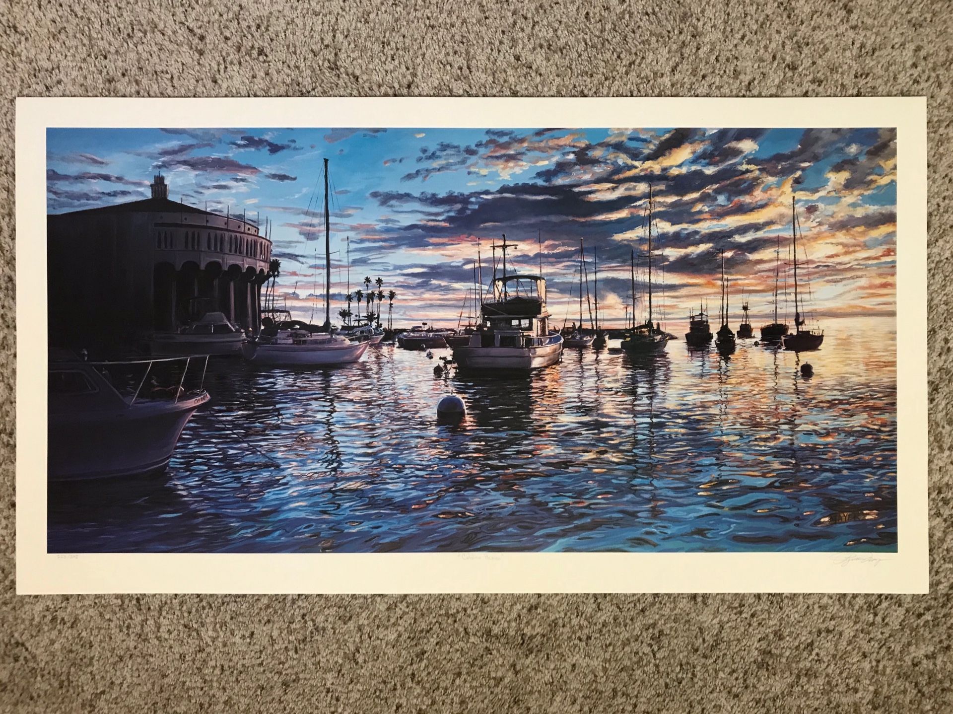 Ruth Mayer Authentic Lithograph. “Catalina Heaven” Very rare and hard to find.