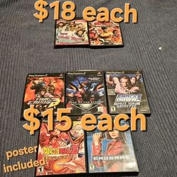 Playstation 2 Ps2 Games $15 $18 Each