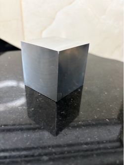 Stainless steel solid cube block square