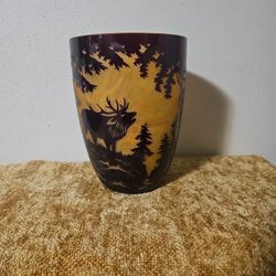 Hand Painted 12" Vase by cMs Krasn