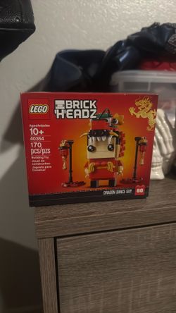 Lego brick headz dragon, dance guy