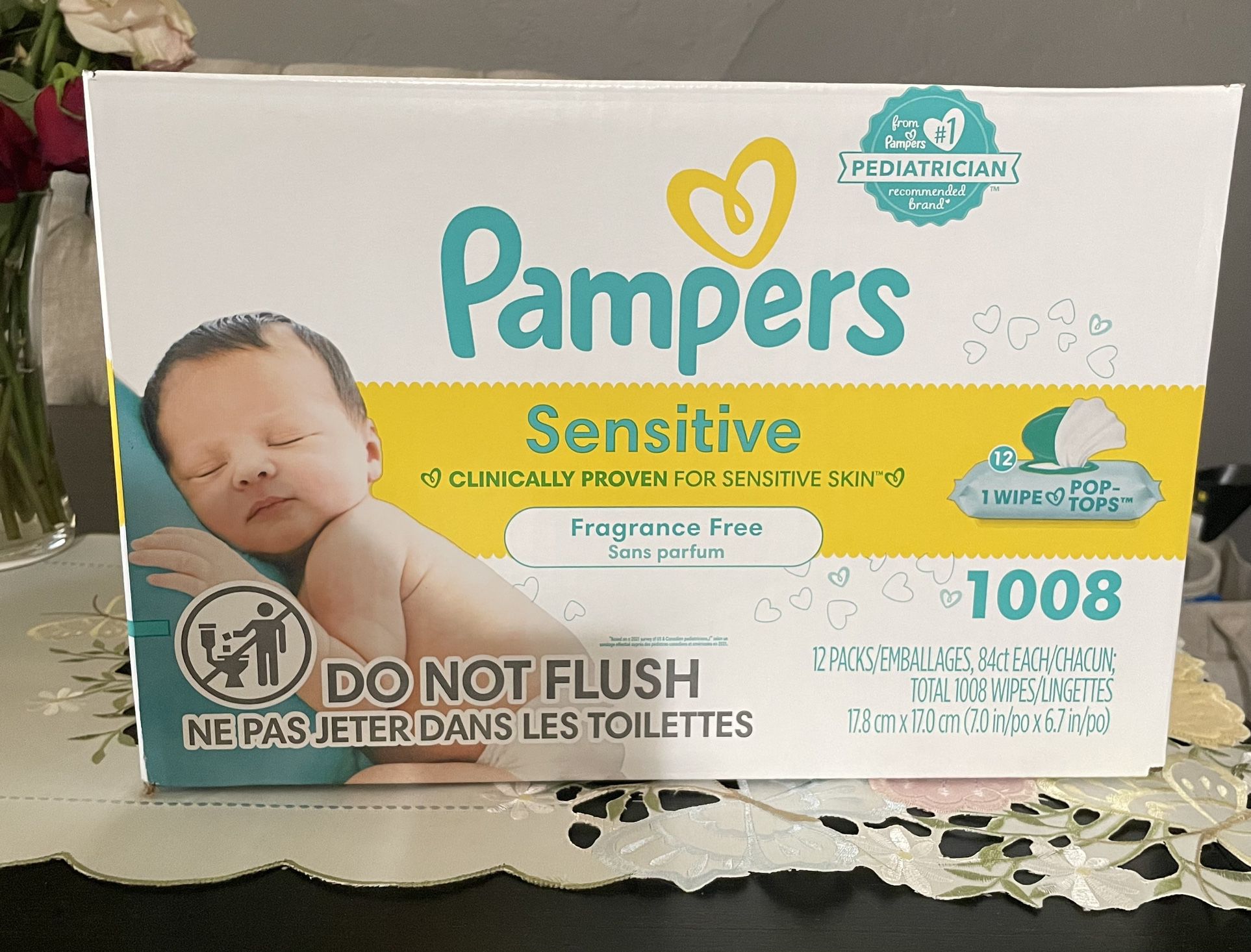 Pampers Wipes 1008 Count 