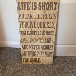 Wooden Sign