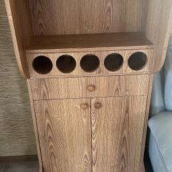 Wine Rack With Storage 