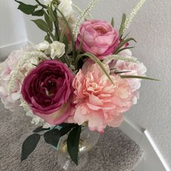 Faux Flower Vase