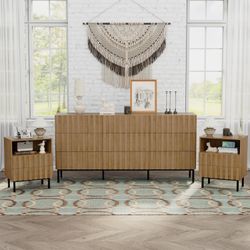 UEV Modern Dresser & Nightstand Set