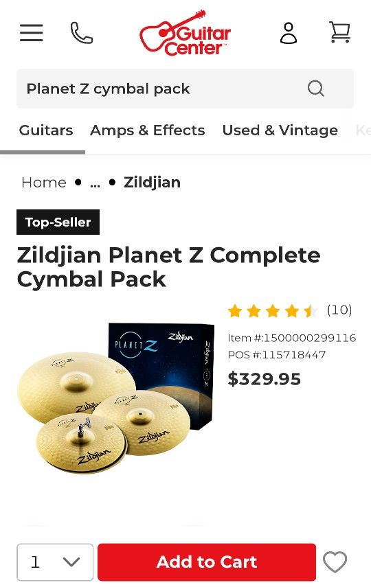 Zildjian Planet Z Cymbal Pack