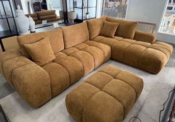 Free delivery this week! Fabric 119” Sectional Sofa Couch