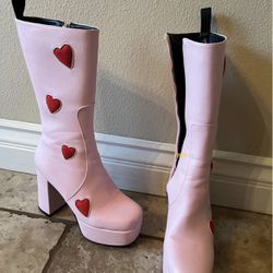 Pink Boots Size 6