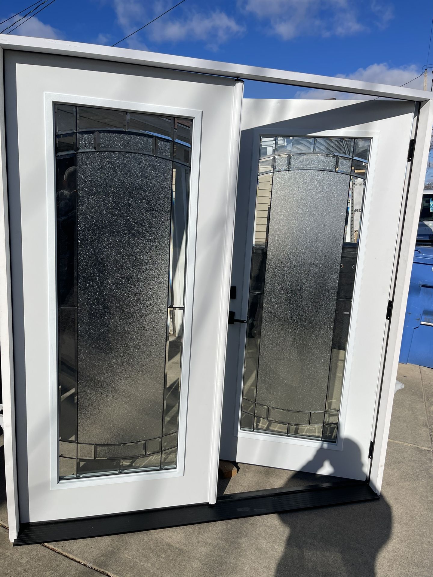 New Double Door Stel Size W72 H80 Right Hand Inswing Open First $1250 