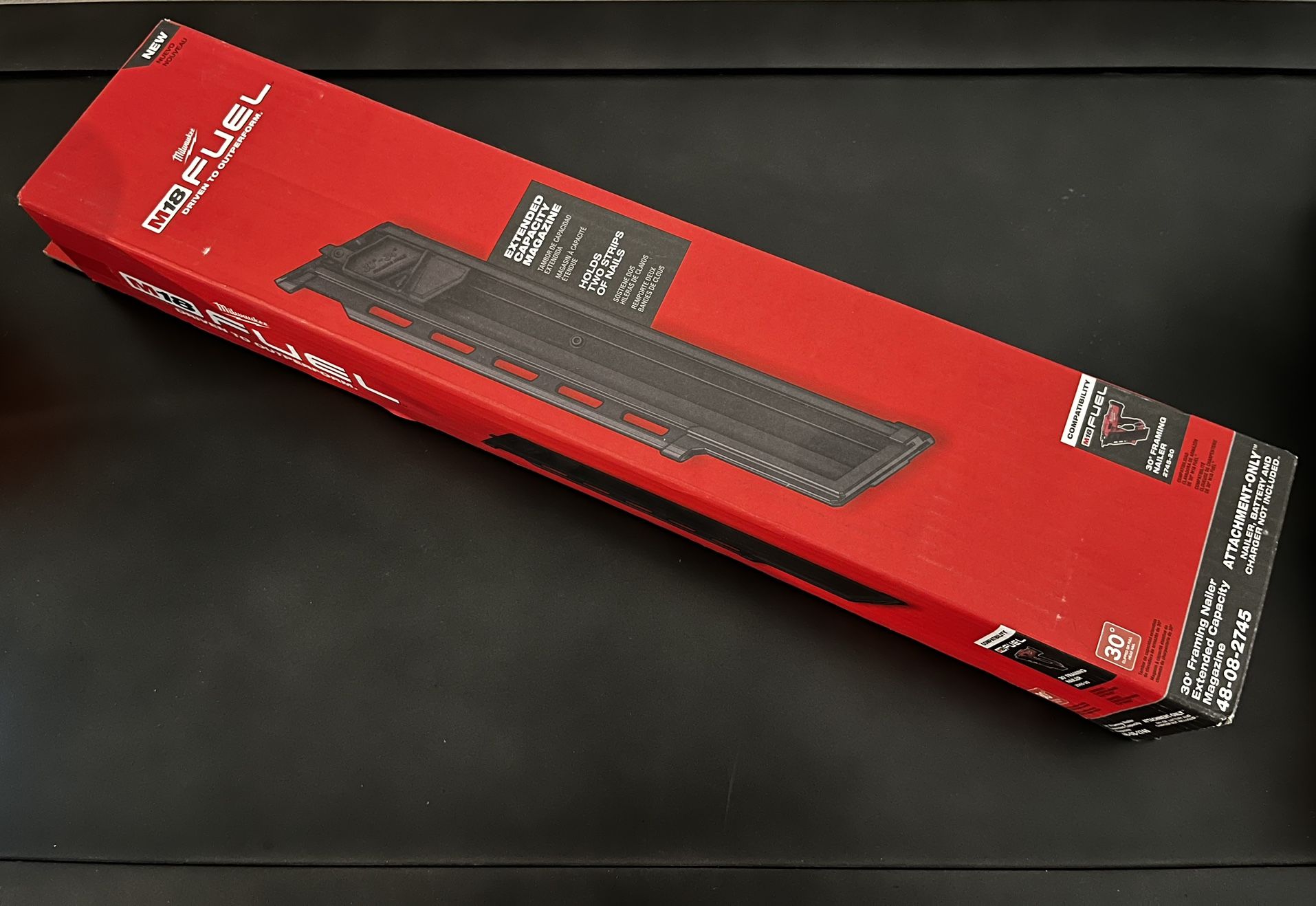 New Milwaukee Extended Capacity Magazine For 30 Degree Framing Nailer