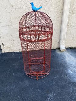 Vintage Metal Bird House
