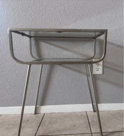 Metal side table
