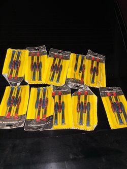 These are 9 packs of 4-Piece Precision Screwdriver Sets