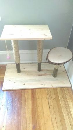 Custom built cat jungle gym