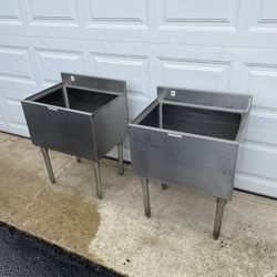 24x18 Stainless Steel Bar Ice Bin