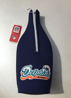 Miami Dolphins wine coozie