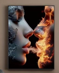 Frameless wall art