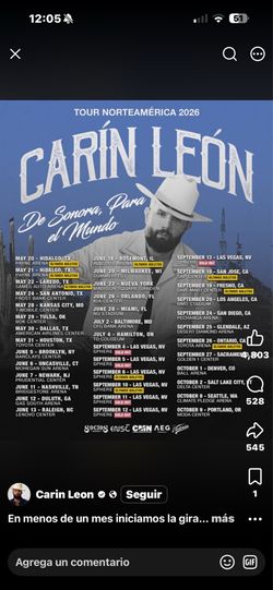 Carin Leon Concert