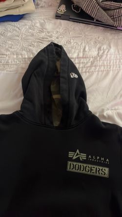 Dodgers x Alpha industries collab black and military