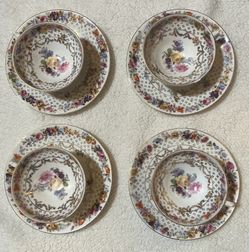 8 Piece German Porcelain Tea Set