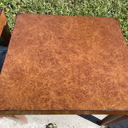 Faux Burl / Fir Side, End Table