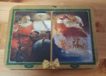 Coca-Cola Vintage Santa Collectible Tin