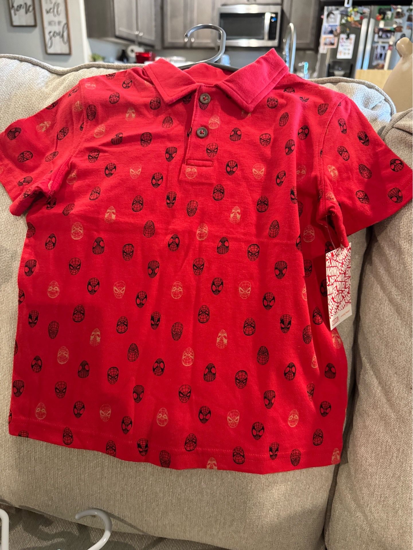 Spiderman Jersey Polo Shirt 5T