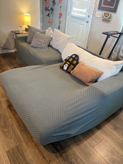 Couch with covers included