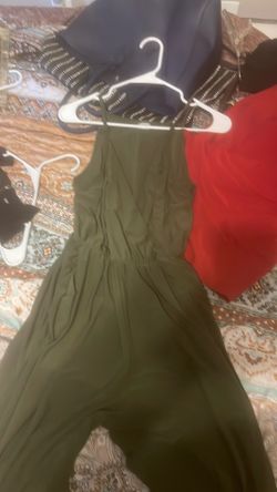 Green pant dress
