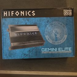 Hifonics 2500 Watts Amplifier Monoblock Bass Amplifier With Bass Knob Gemini Elite Series