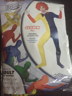 Spirit Store Clown skin Halloween costume size M
