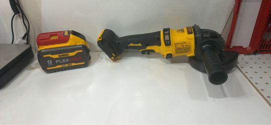 DeWalt FlexVolt Brushless Angle Grinder with 9Ah Battery