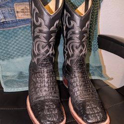 Botas cuadradas piel de cocodrilo para hombre 9.5