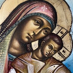Russian Icon The Virgin of Vladimir,